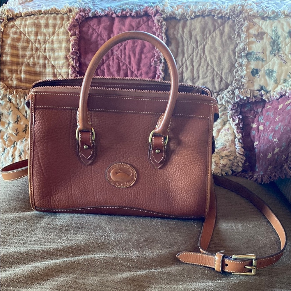 Dooney & Bourke Brown Leather Satchel